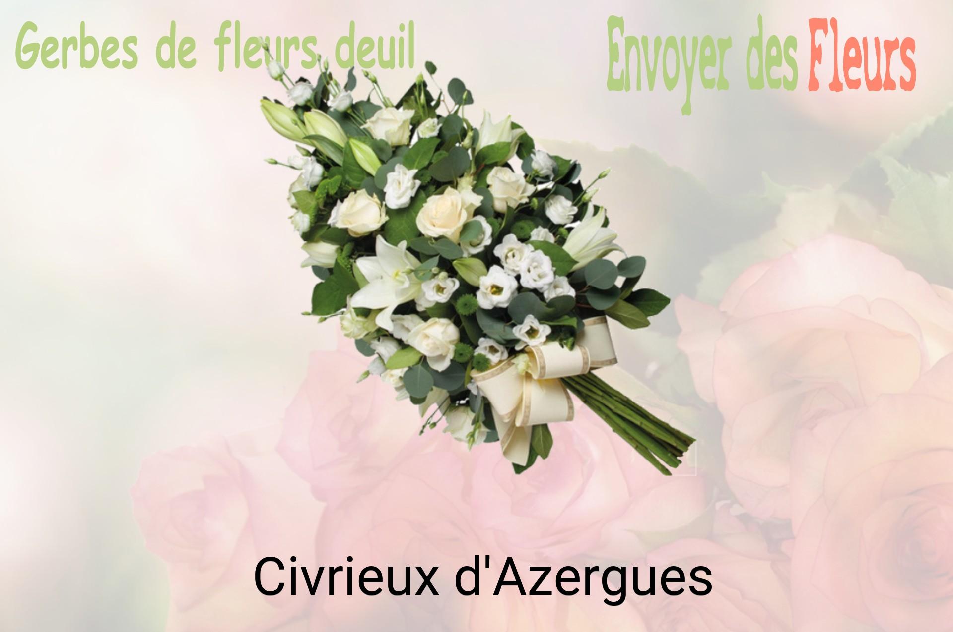Gerbe de fleurs de deuil livrée à Civrieux-d'Azergues